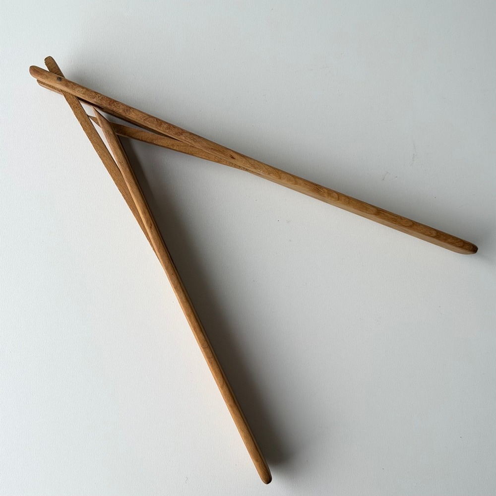 Vintage Folding Wooden Tongs Kitchen Tool Mid-Century‎ Modern Rustic Farmhouse